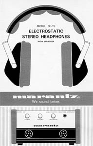 Marantz SE-1S electrostatic headphones PDF